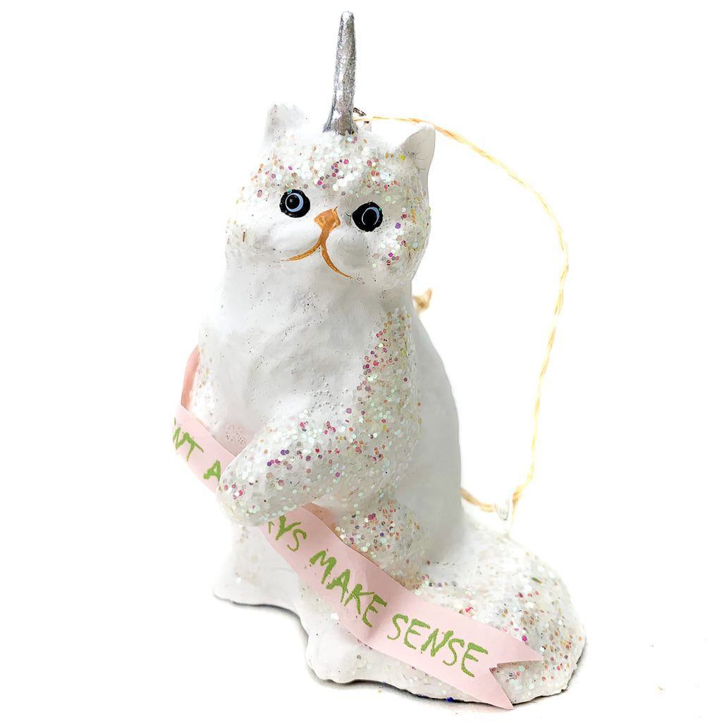 Shit Doesn't Always Make Sense "Cat-icorn" Unicorn Kitten Ornament