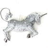 Unicorn Silver Filigree Large Ornament