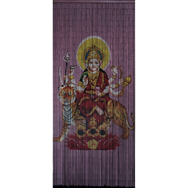 Bamboo Beaded Curtain Hand Painted - Durga
