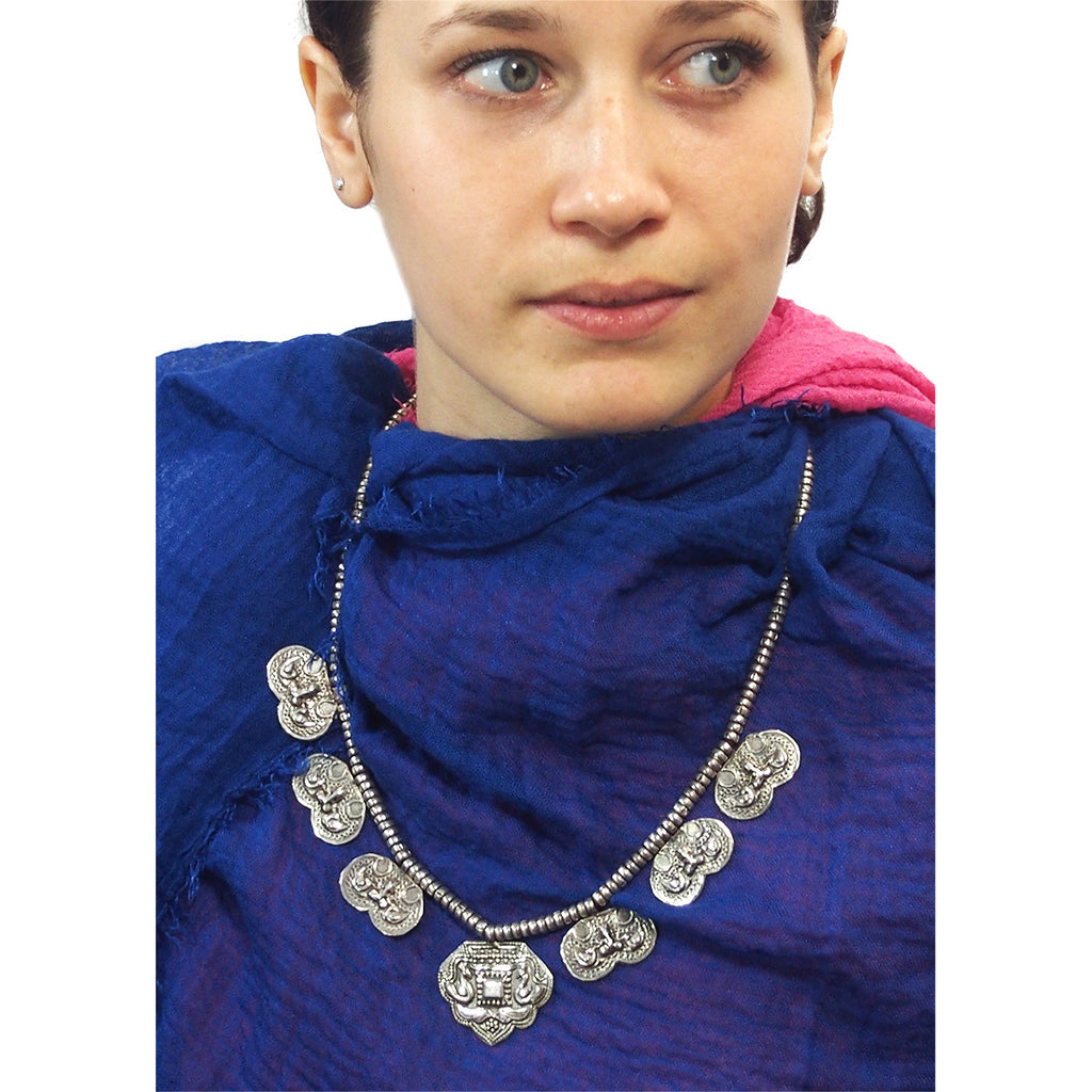 Hindu Antique  Heirloom Silver Necklace