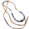 Iolite, Charoite, Purple Flower Jasper, Larimar, Labradorite, Freshwater Pearl Necklace #5