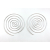 XL Spiral Sterling Silver 60mm Hoop Earrings