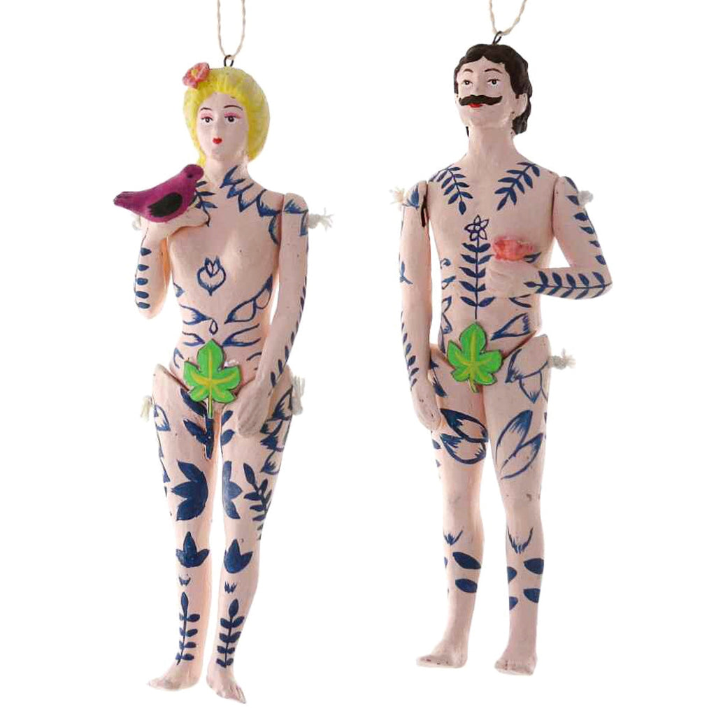 Adam & Eve Ornaments