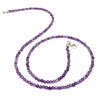 Amethyst Necklace With Sterling Silver Trigger Clasp