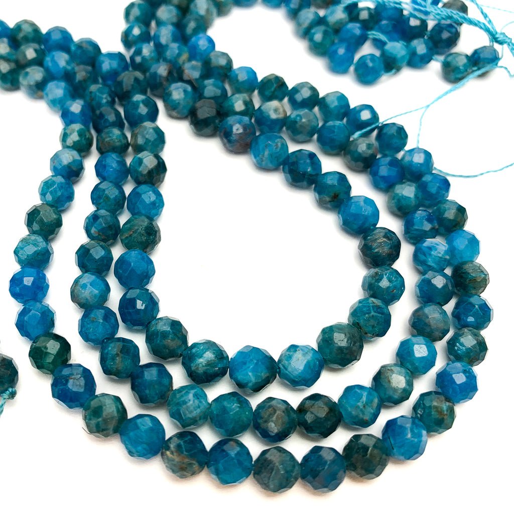 Apatite 6mm Faceted Rounds