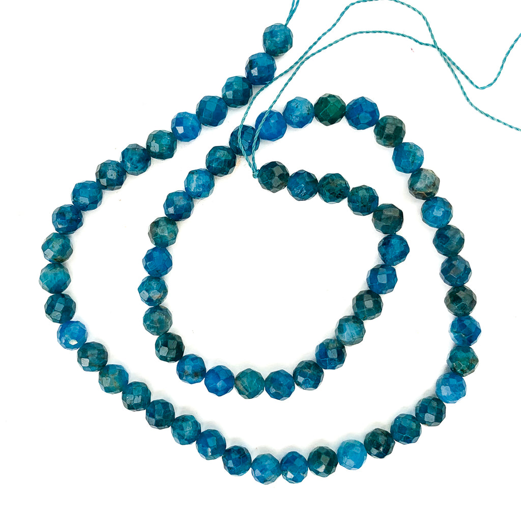 Apatite 6mm Faceted Rounds