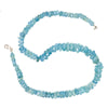 Aquamarine Rough Faceted Chunk Necklace With Sterling Silver Trigger Clasp