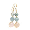 Aquamarine & Morganite Earrings With Gold-Filled French Earwires