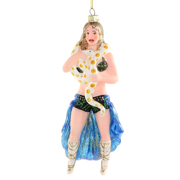 Britney Spears with Snake Ornament