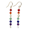 Chakra Earrings with Gold Filled French Ear Wires