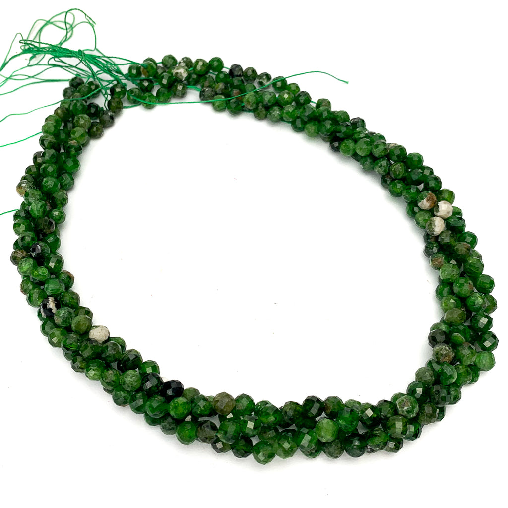 Chromium Diopside Siberian 6mm Faceted Rounds