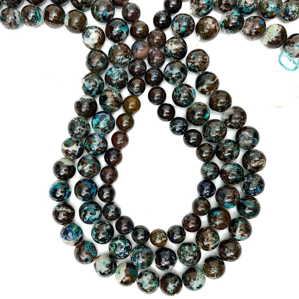 Chrysocolla 8mm & 10mm Smooth Rounds