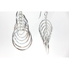 Sterling Silver Circle Cascade Earrings