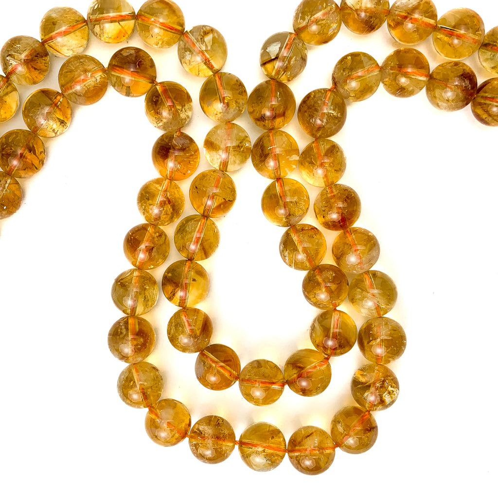 Citrine "AAA" 10mm Smooth Rounds