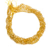 Citrine Faceted 6mm Cubes Bead Strand