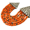Antique Coral and Silver Necklace