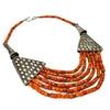 Antique Coral and Silver Necklace