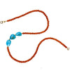 Coral & Sleeping Beauty Turquoise Necklace With Gold-Filled Trigger Clasp