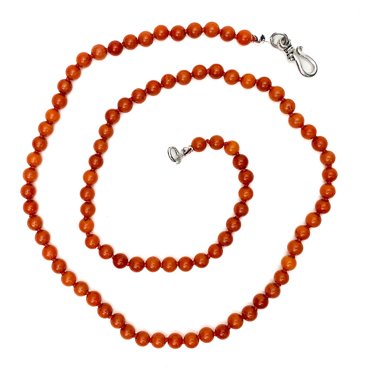9 Strand Natural Coral Necklace by Albert Lee – Ortega's on the Plaza Santa  Fe