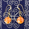 Fire Agate Earrings With Gold-Filled French Earwires