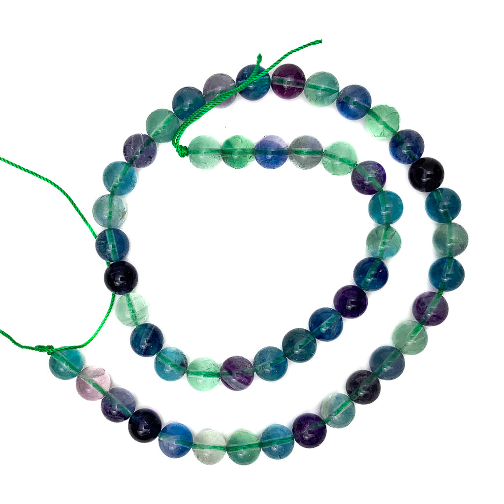 Fluorite 8mm Smooth Rounds
