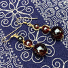 Garnet Earrings With Gold-Filled French Earwires