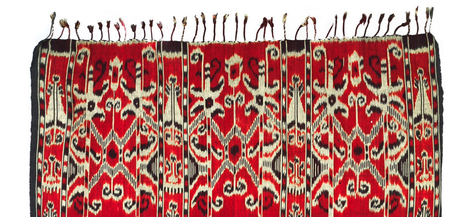 Textile 19: Heirloom Ikat Hand Woven Tapestry from Sumba Indonesia 1