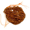 Hessonite Sri Lanka Garnet 3mm Faceted Beads