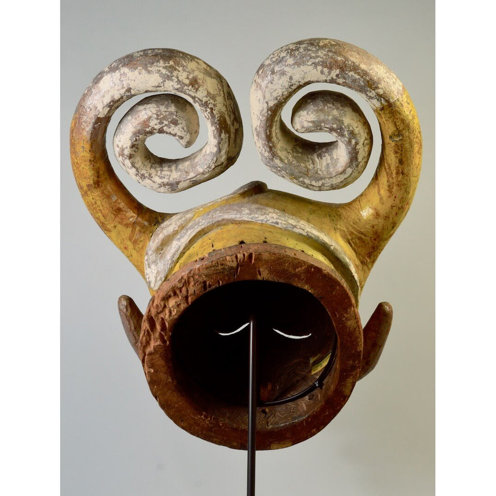 Igala Ibegwu Mask with Horns, Nigeria #955