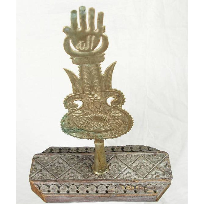 Hamsa Hand of Fatima Staff Standard Emblem Alam 1