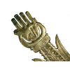 Hamsa Hand of Fatima Staff Standard Emblem Alam 1