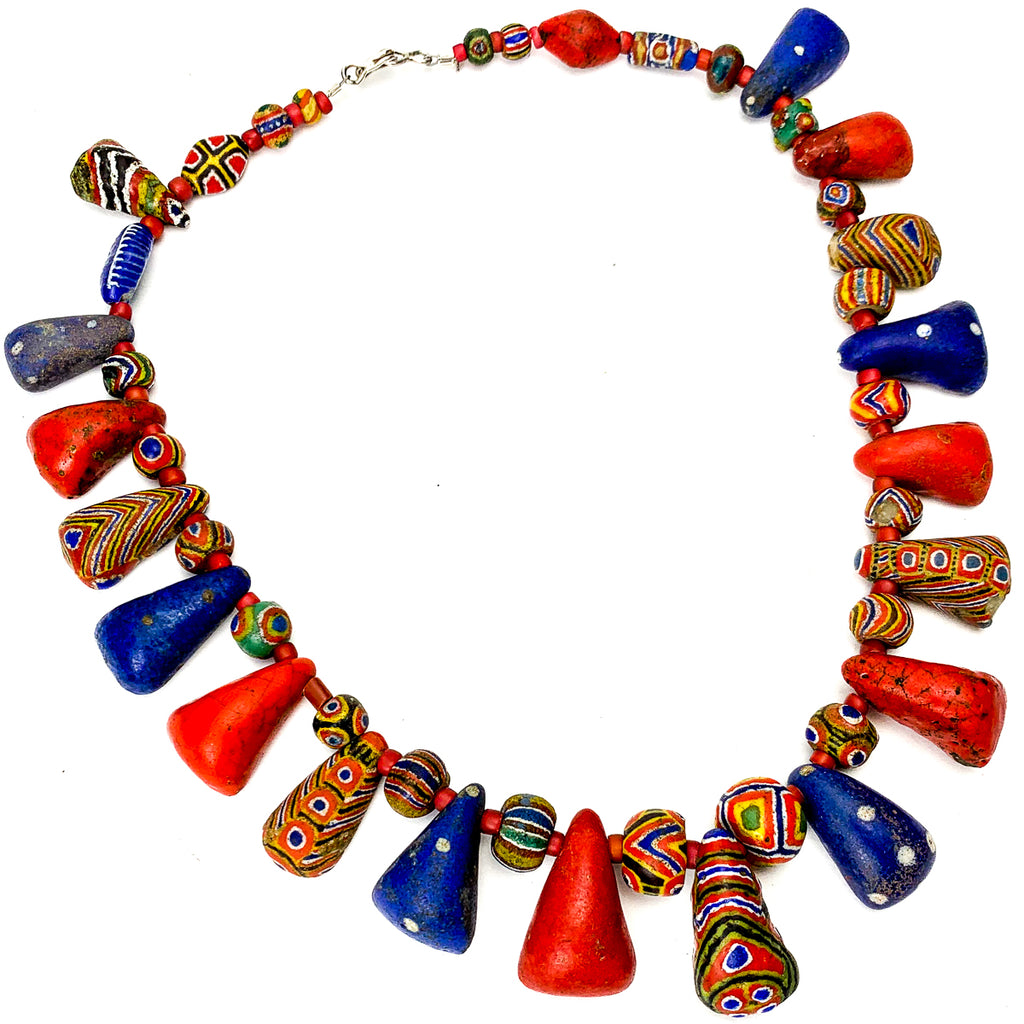 Kiffa Heirloom Antique Bead Necklace