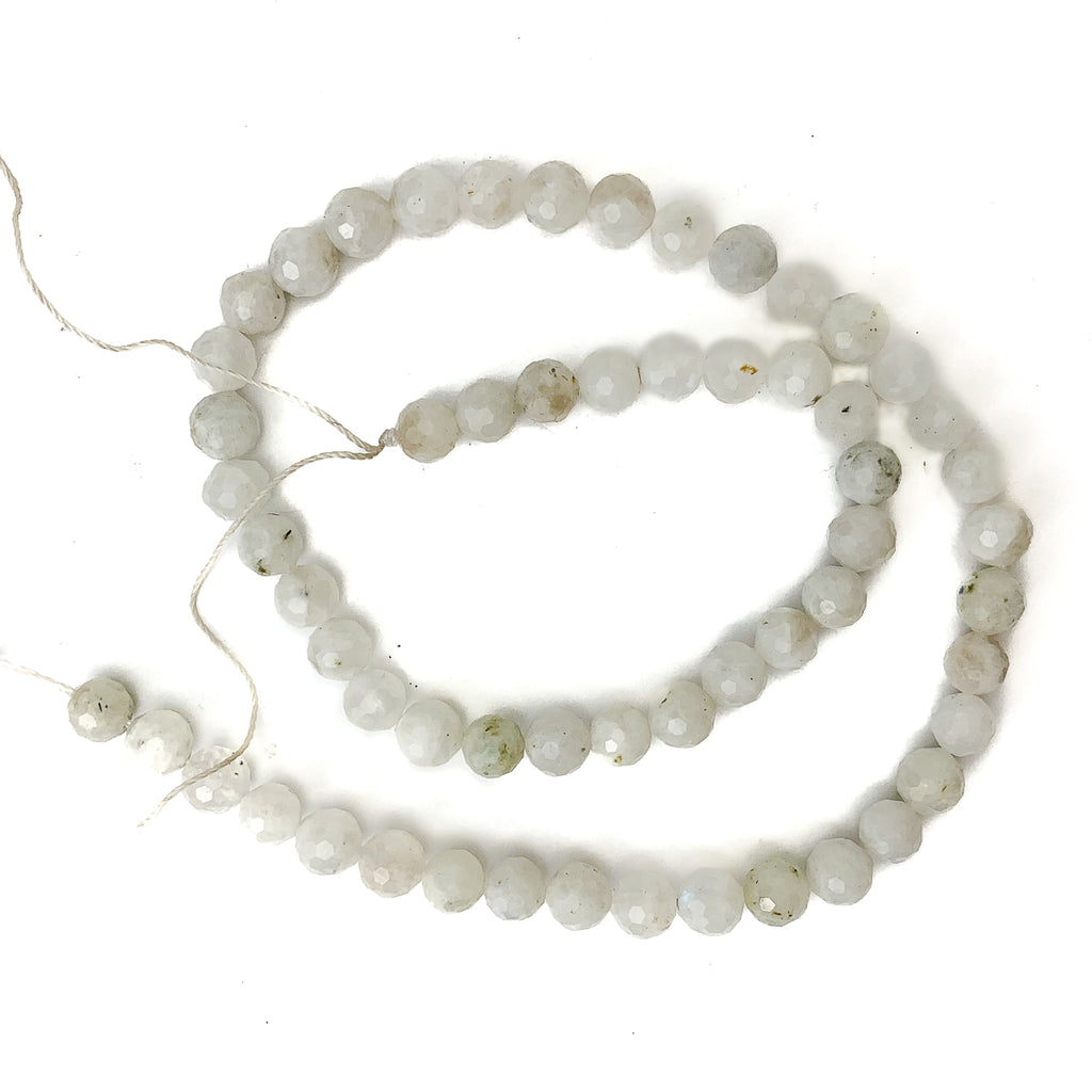 Rainbow Moonstone 7mm Faceted Rounds
