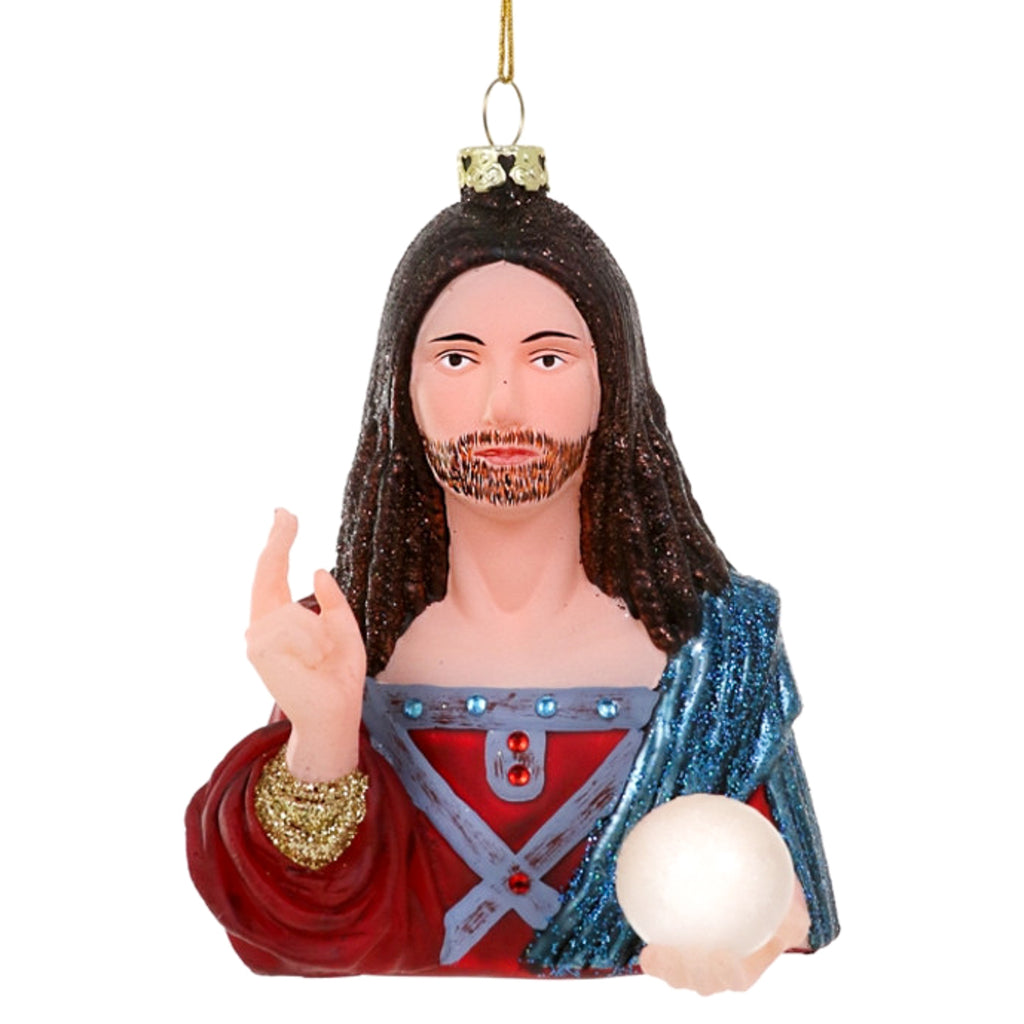 Jesus Saves Salvador Mundi Ornament