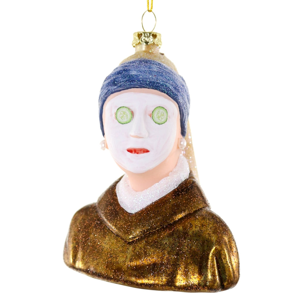 Girl With A Pearl Earring Chillin' With a Facial Ornament