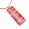 Rhodochrosite Pendant With Sterling Silver Wire-Wrapped Bale