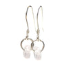 Rose Quartz Earrings With Sterling Silver French Earwires
