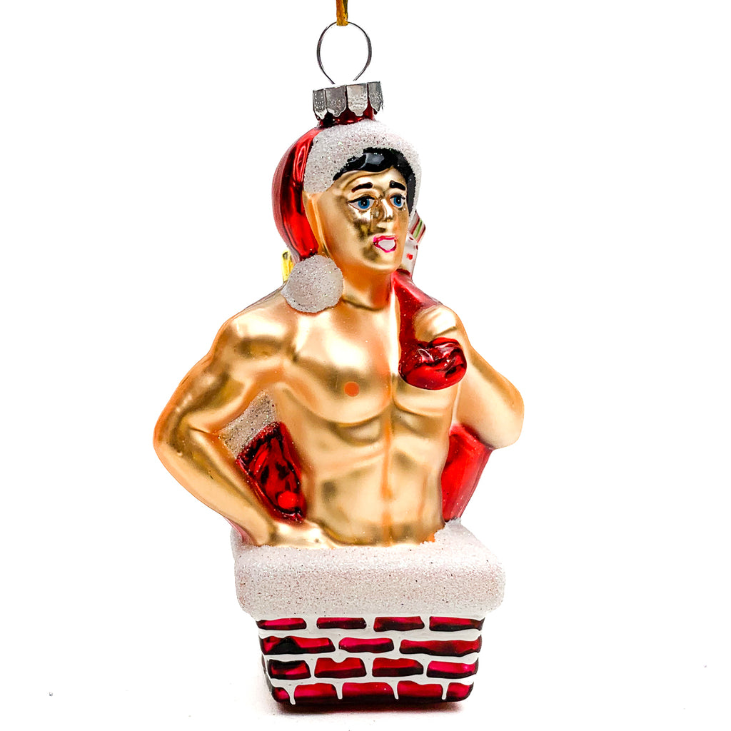 Santa's Muscly Helper Ornament