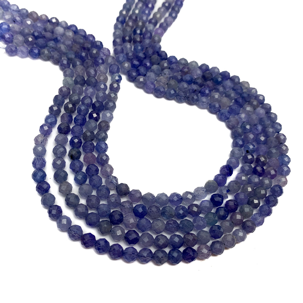 Tanzanite 4mm Faceted Rounds