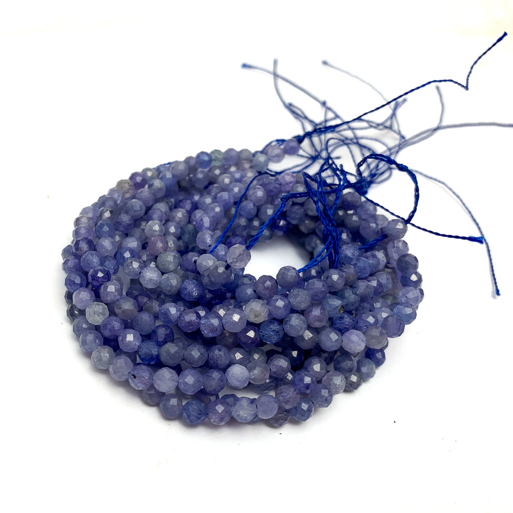 Tanzanite 4mm Faceted Rounds