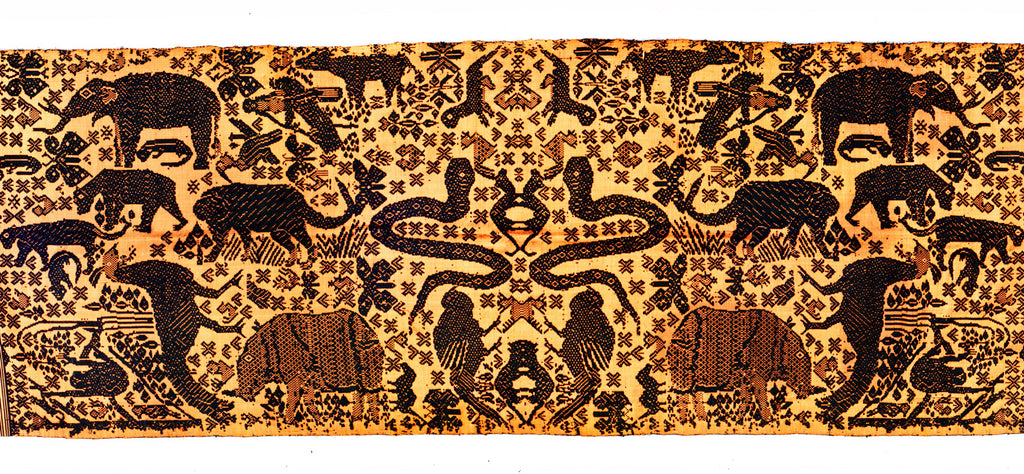 Textile 20: Laos Heirloom 100% Silk "Animal Kingdom" Wrap