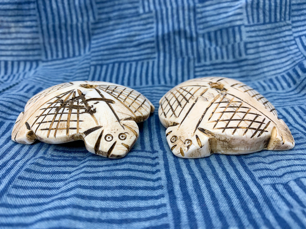 Turtle Sacred Shank Heirloom Large Button Beads
